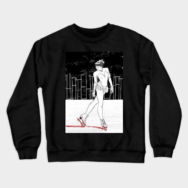 Blood Skater Crewneck Sweatshirt by ProserPina